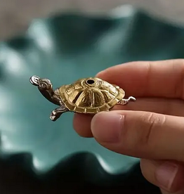 Golden Turtle Incense Holder