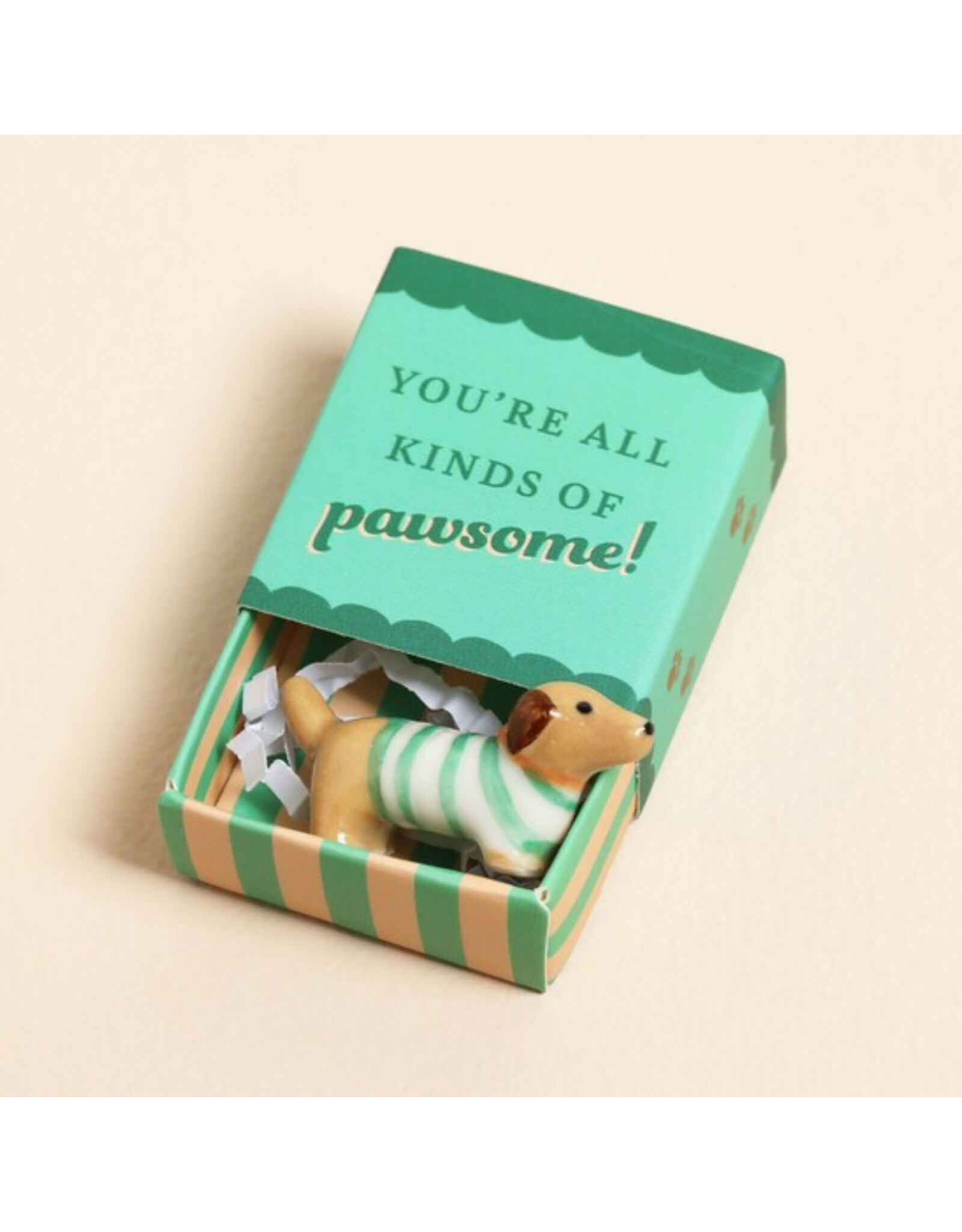 You're Pawesome Sweater Dog Tiny Matchbox