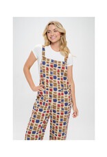 Paint Swatch Print Overalls