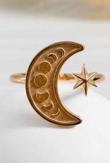 Bronze Adjustable Moon Phase Ring