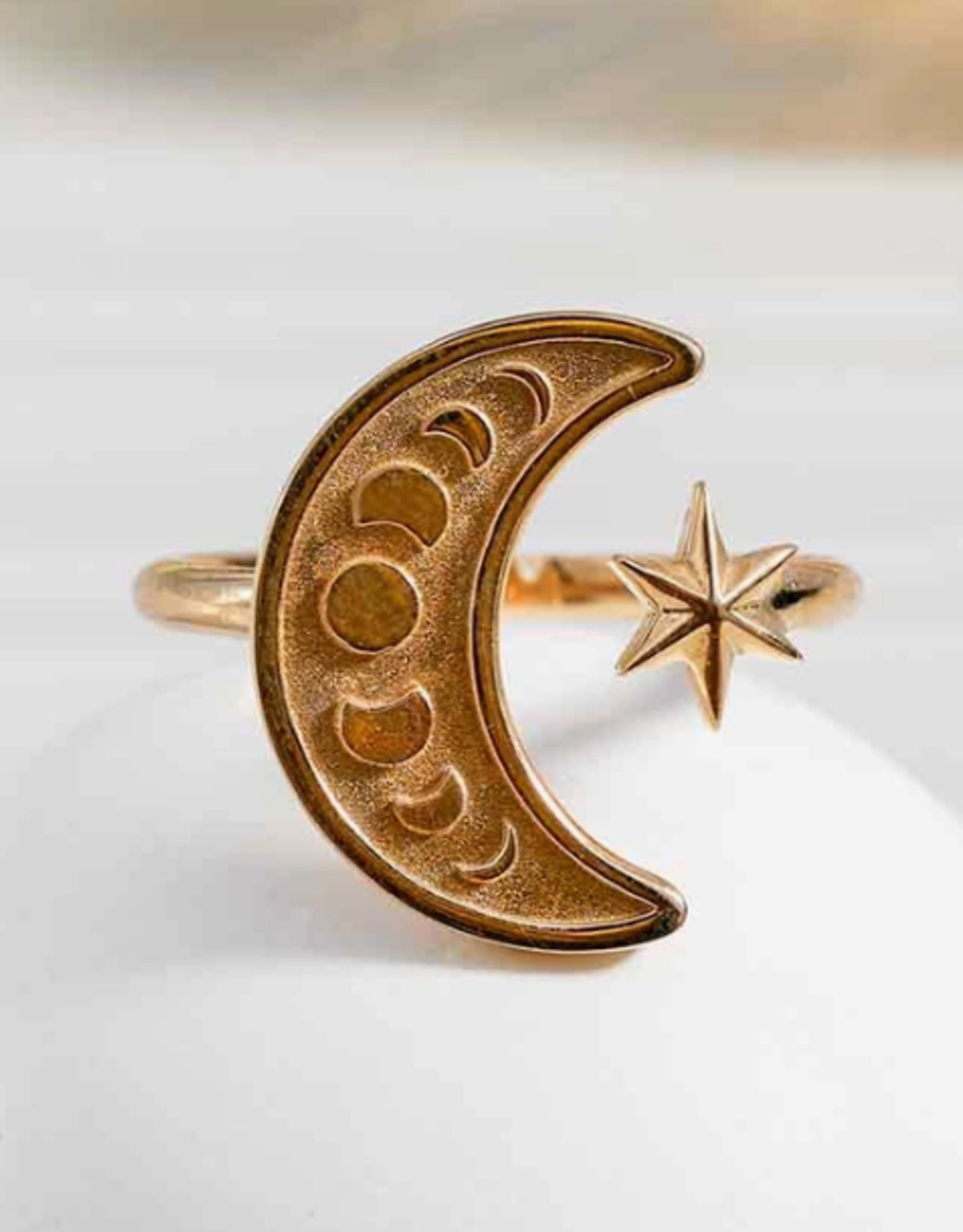 Bronze Adjustable Moon Phase Ring