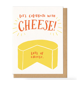 Let's Celebrate with Cheese.. (orange) Greeting Card