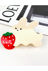 Strawberry Rabbit Claw Clip