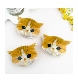 Adorable Yellow Cat Claw Clip