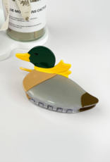 Mallard Duck with Bow Claw Clip