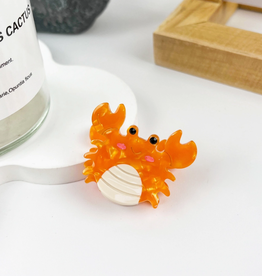 Mini Cute Crab (Orange) Claw Clip