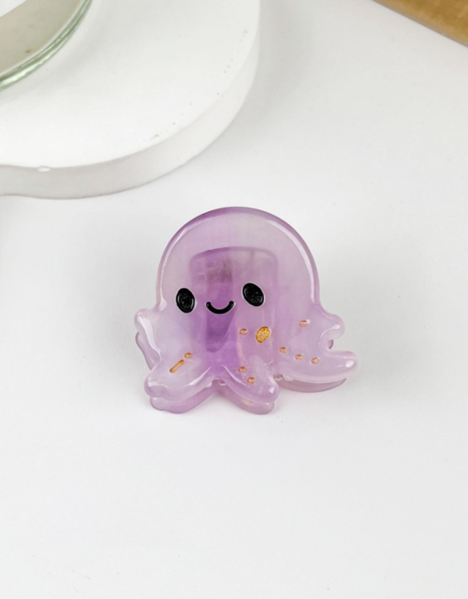 Mini Purple Jellyfish Claw Clip