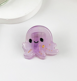 Mini Purple Jellyfish Claw Clip