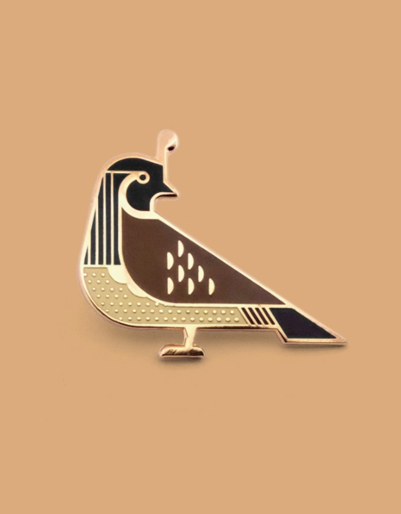 Gambel's Quail Enamel Pin
