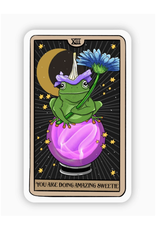 Tarot Sticker - You Are Doing Amazing Sweetie Frog
