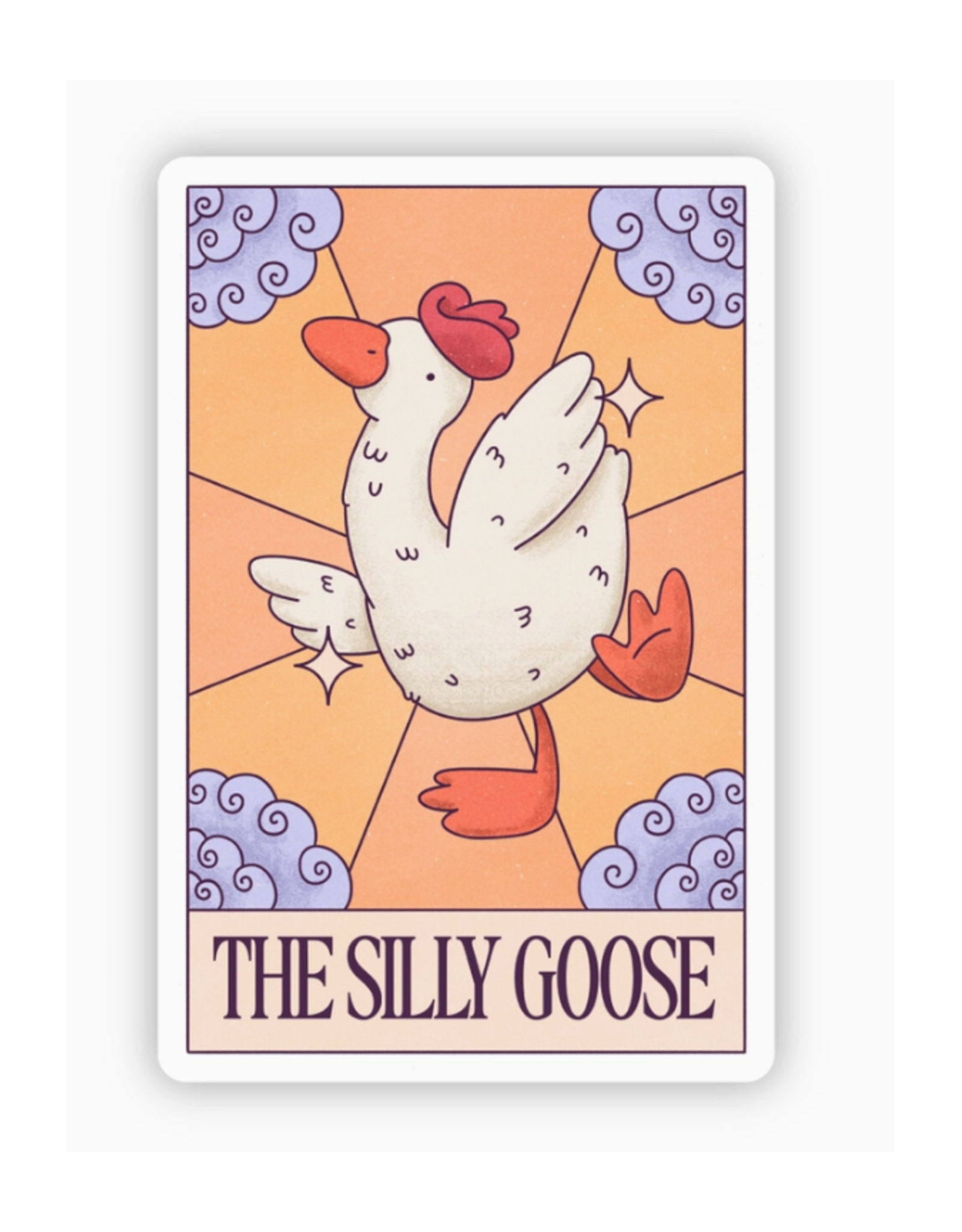 Tarot Sticker - Silly Goose