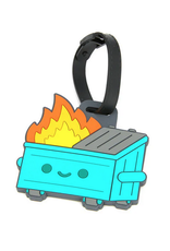 100% Soft Dumpster Fire Luggage Tag