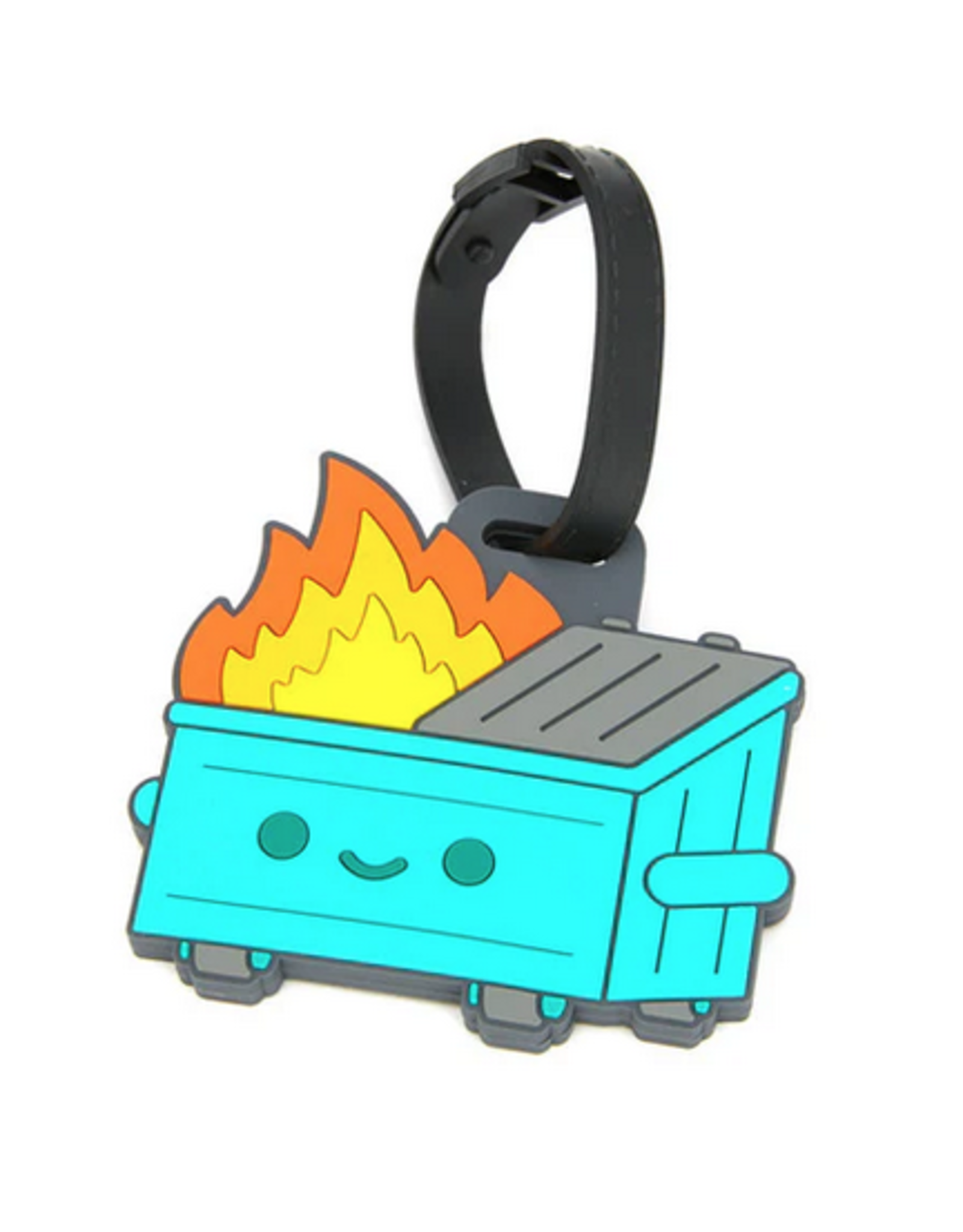 100% Soft Dumpster Fire Luggage Tag
