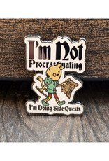 Procrastinating Cat Side Quests Enamel Pin