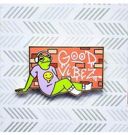 Good Vibez Frog Enamel Pin