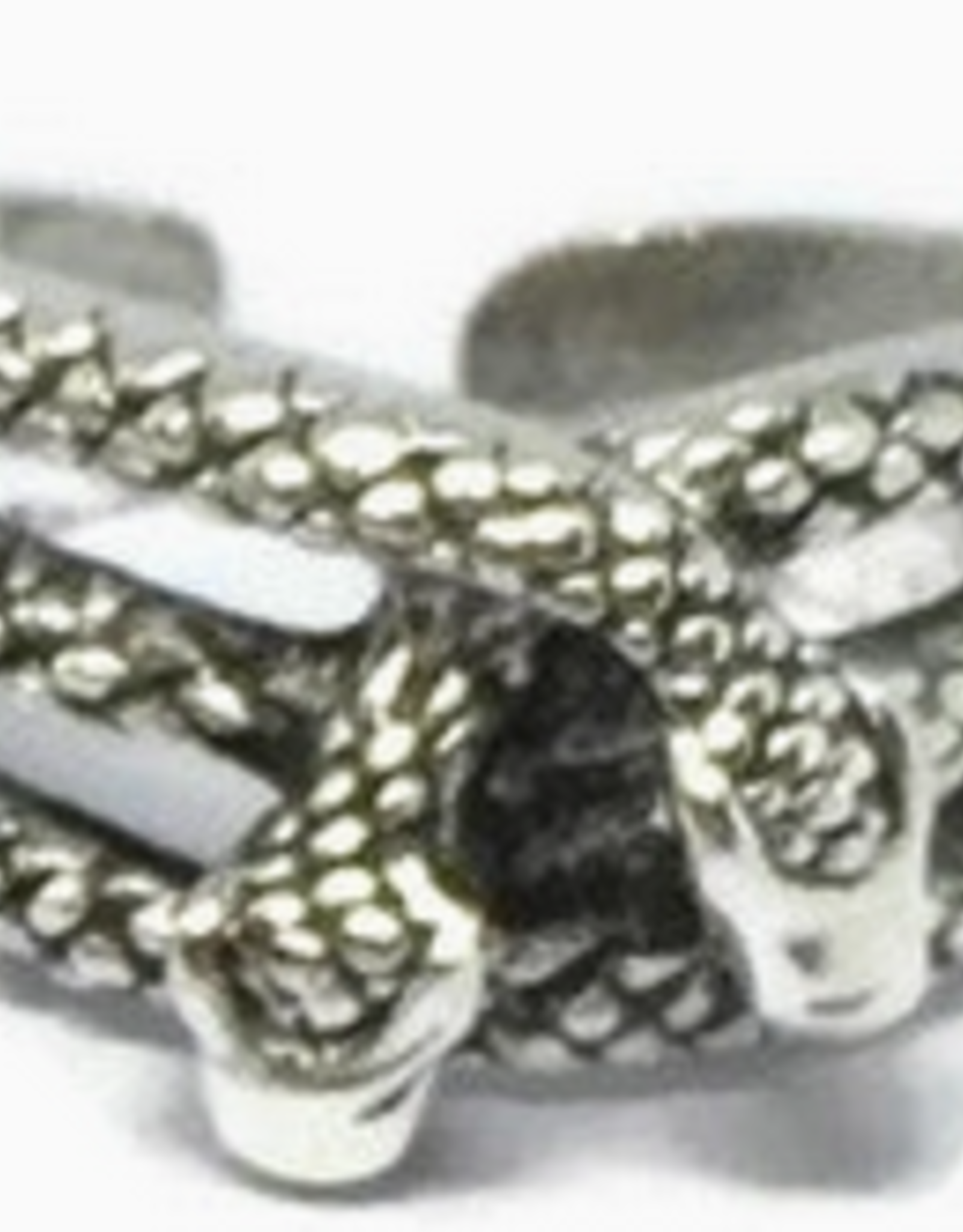Dual Snakes Ring - Silver