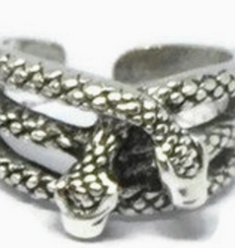 Dual Snakes Ring - Silver
