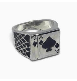 Ace of Spades Playing Cards Ring