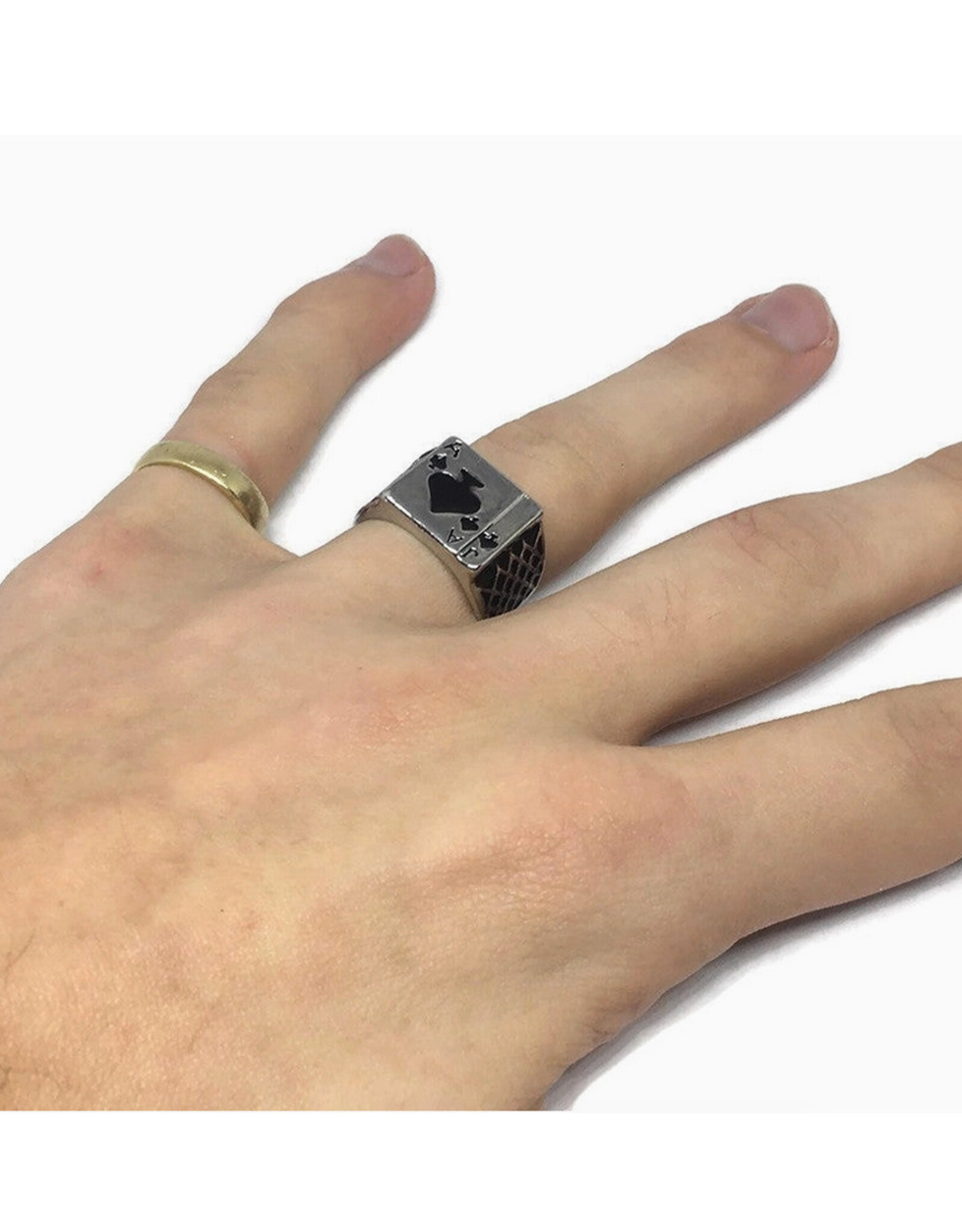 Ace of Spades Playing Cards Ring