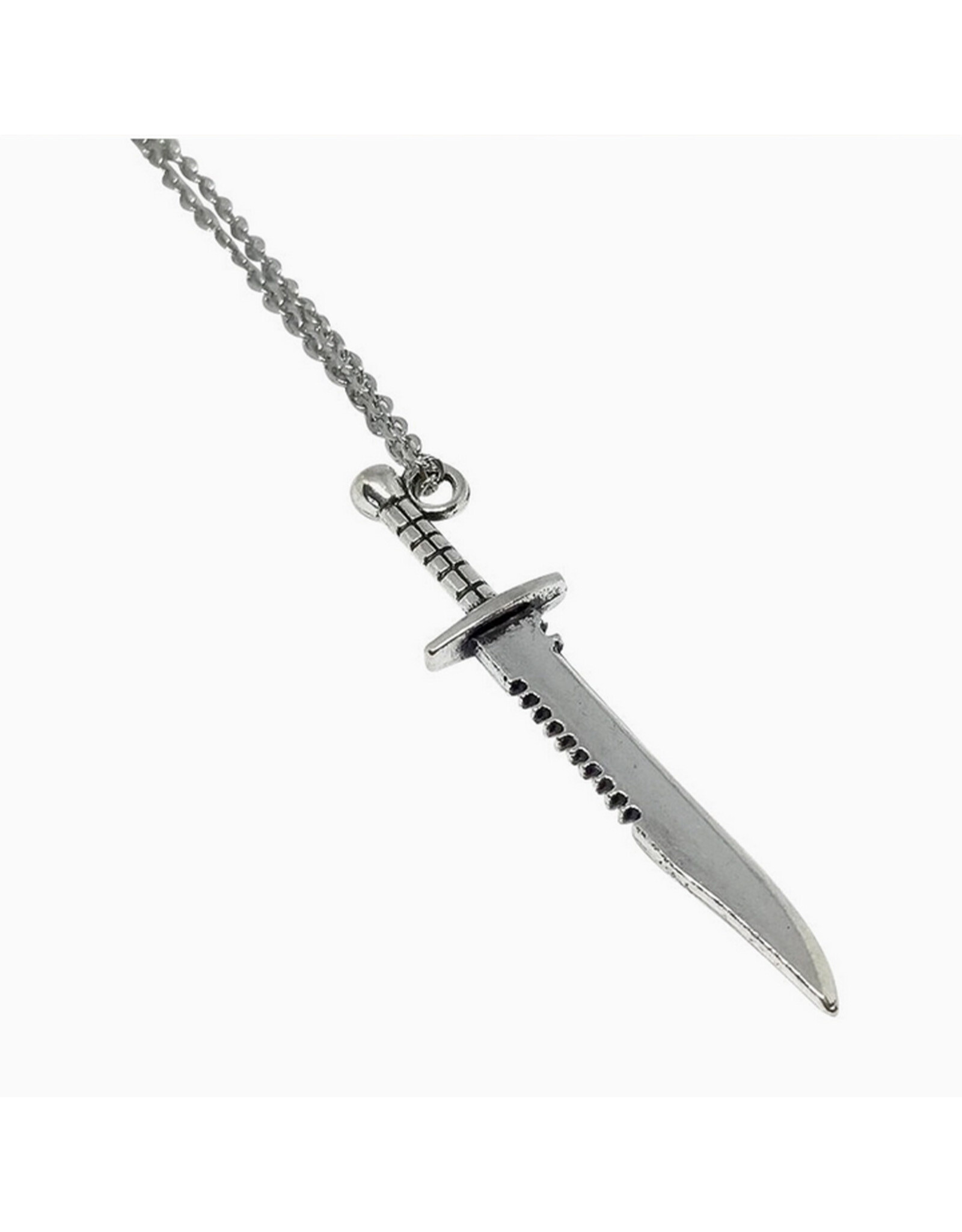 Bowie Knife Necklace - Silver