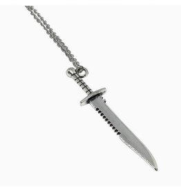 Bowie Knife Necklace - Silver