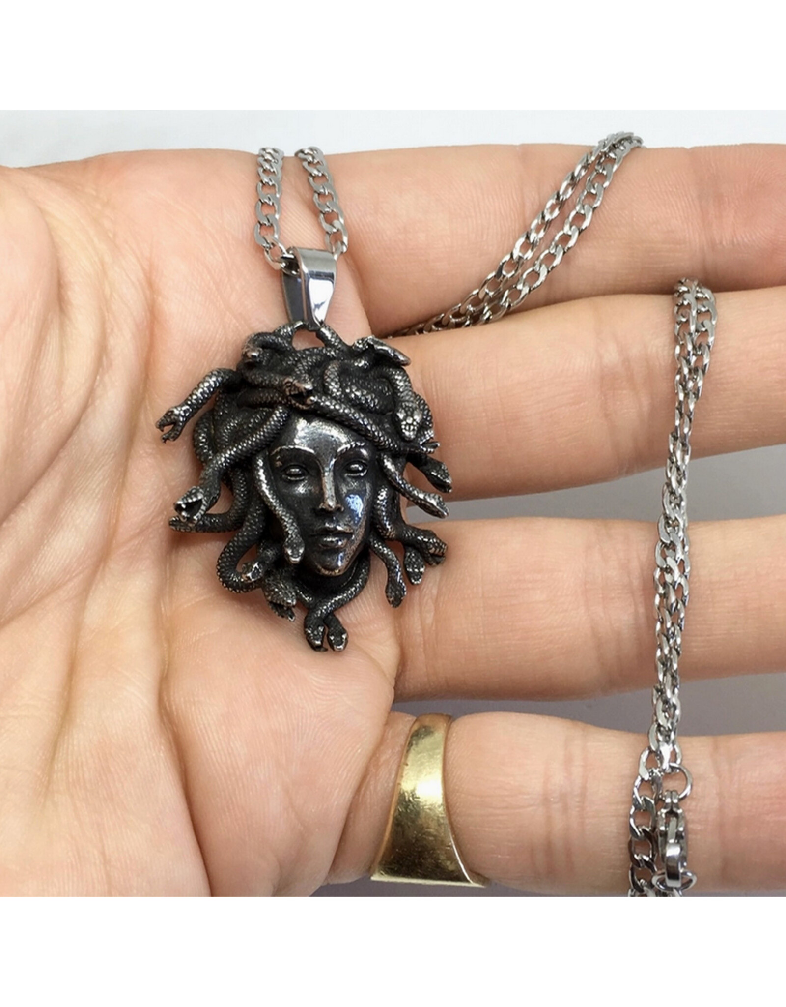 Medusa Head Necklace