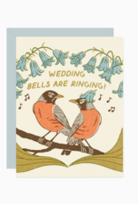 Wedding Bells Are Ringing Robins Greeting Card