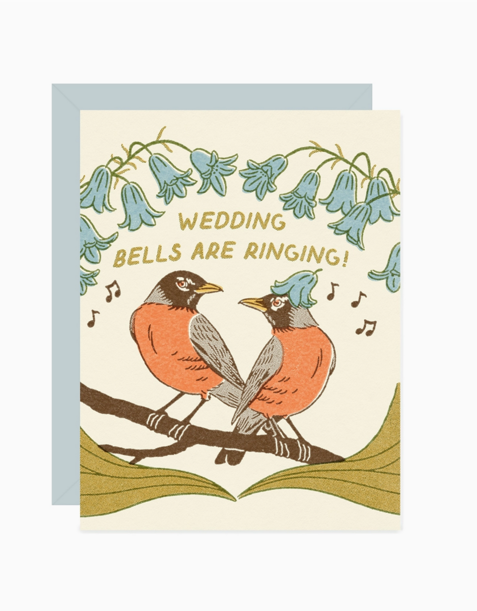 Wedding Bells Are Ringing Robins Greeting Card