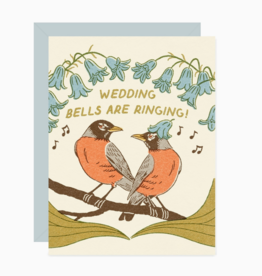 Wedding Bells Are Ringing Robins Greeting Card
