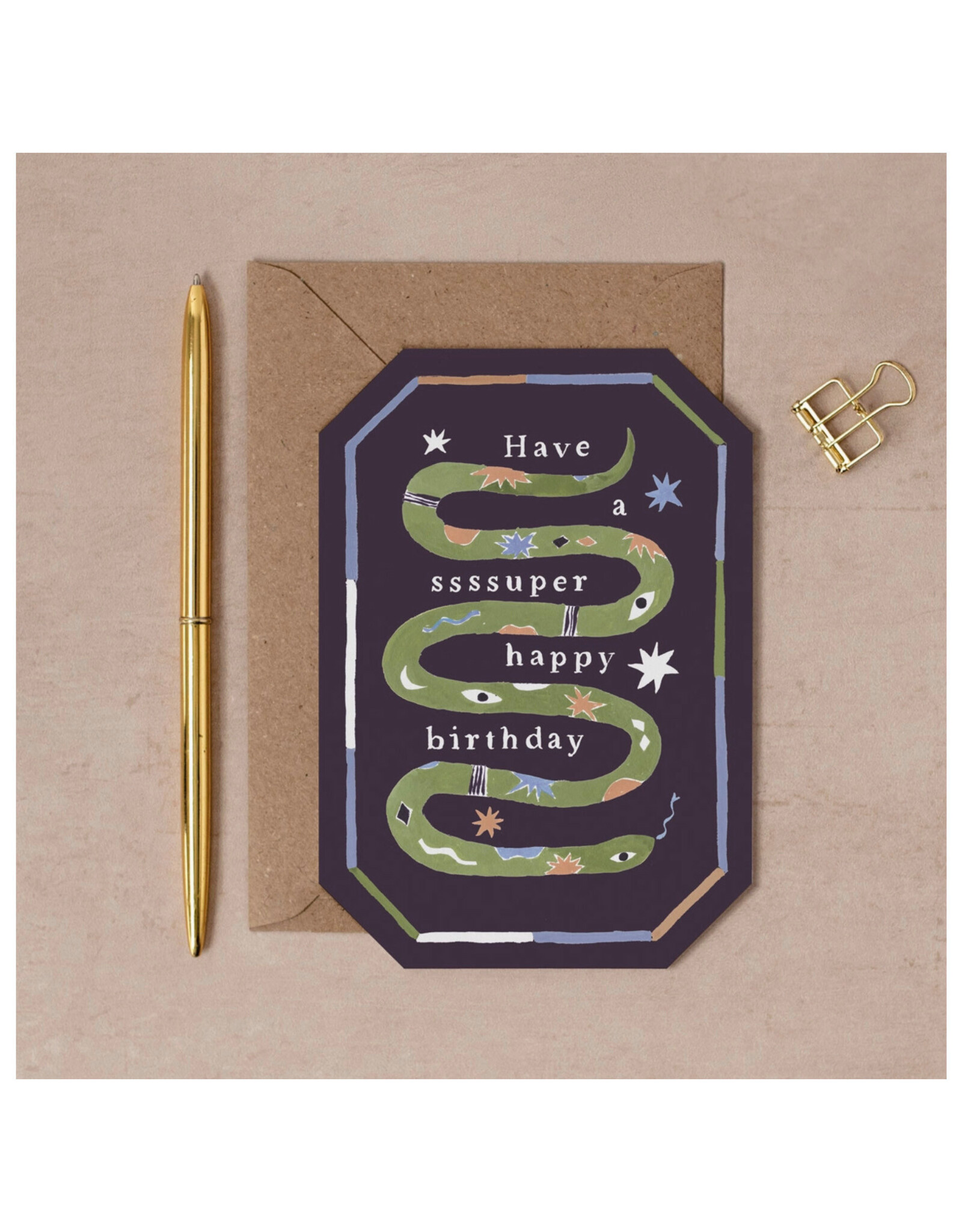 Have a Super Birthday Snake Greeting Card