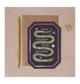 Have a Super Birthday Snake Greeting Card