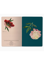 Peonies (Black) Notebook