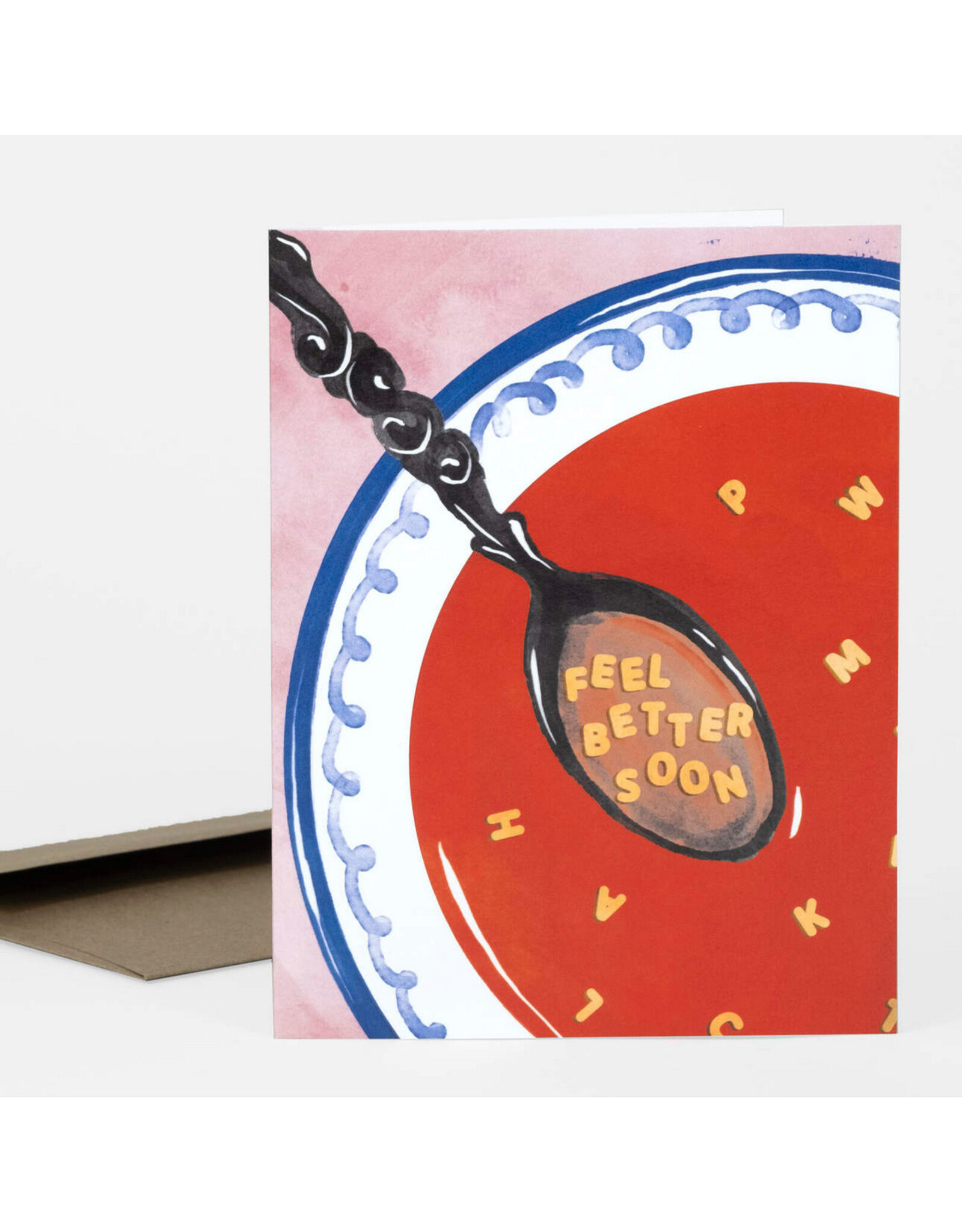 Feel Better Soon Soup Greeting Card