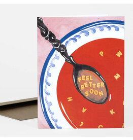 Feel Better Soon Soup Greeting Card