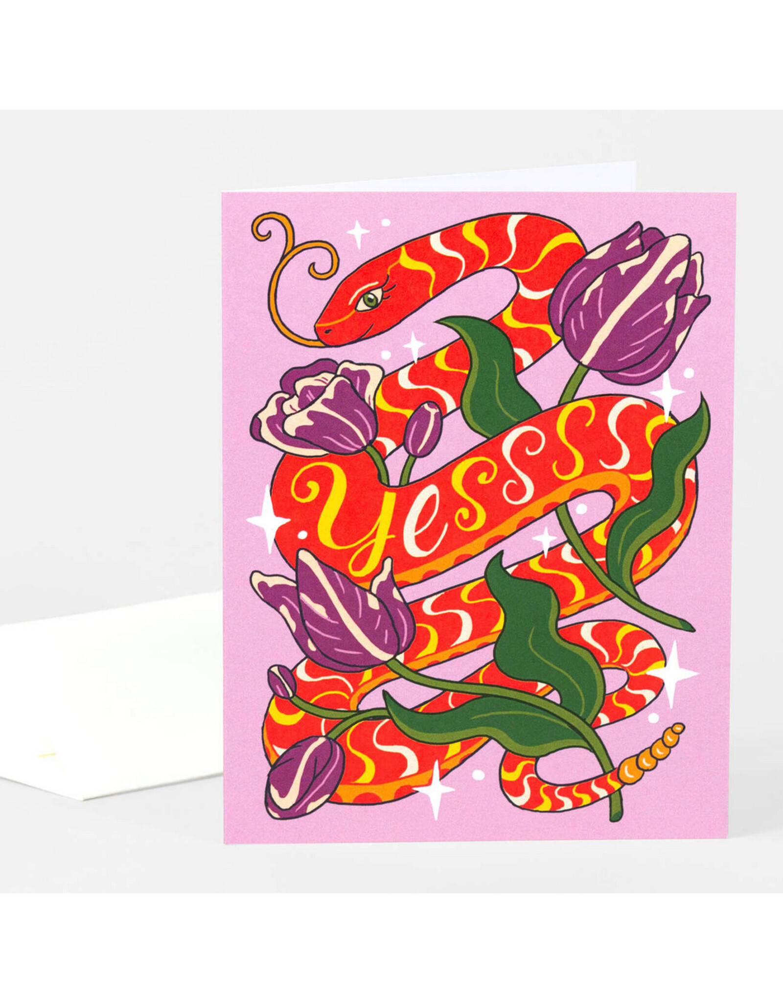 Yesss Snake Greeting Card