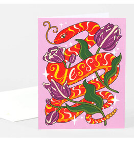 Yesss Snake Greeting Card
