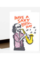 Saxy Birthday  Greeting Card