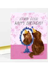 Lookin Good Happy Birthday Cat Greeting Card