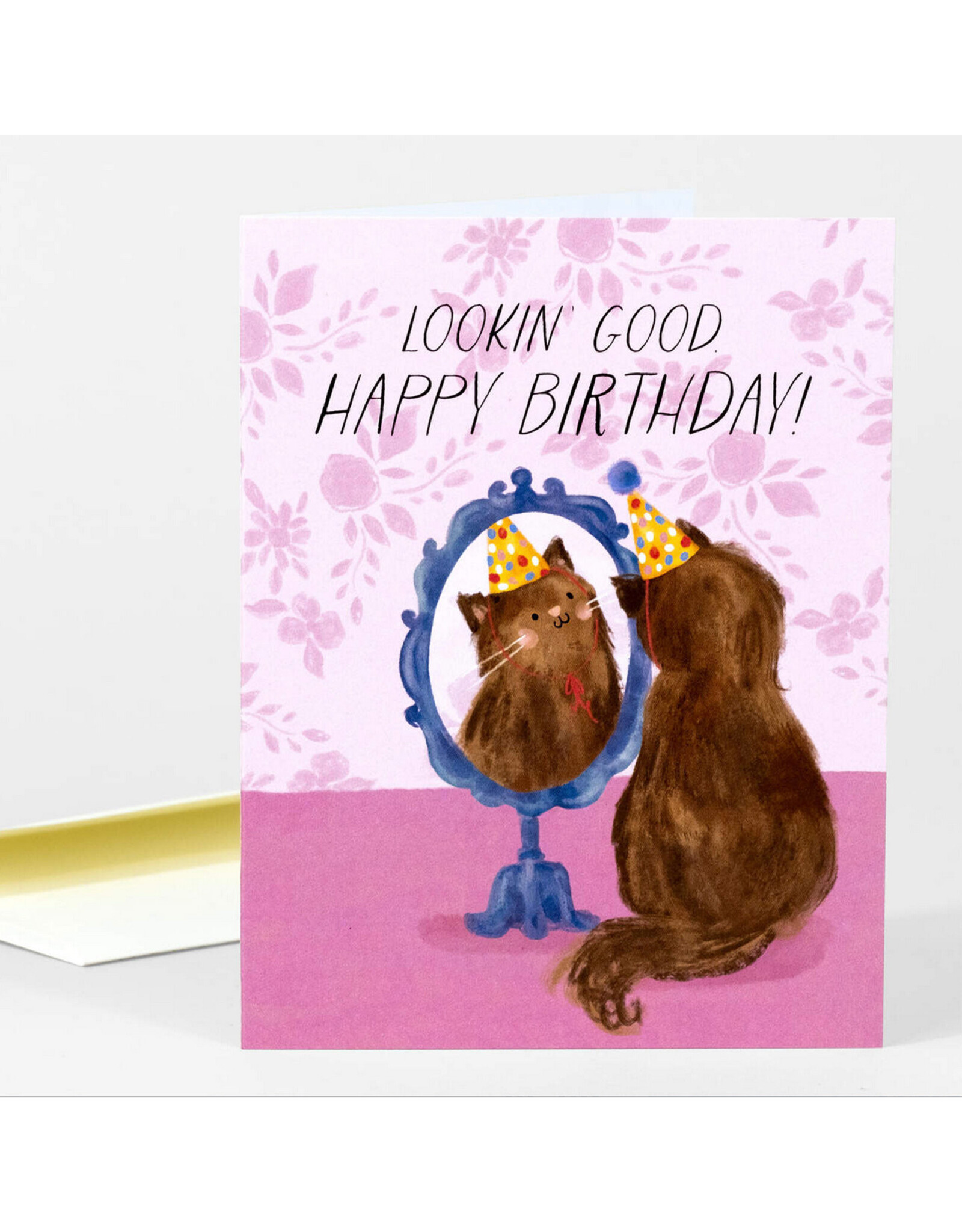 Lookin Good Happy Birthday Cat Greeting Card