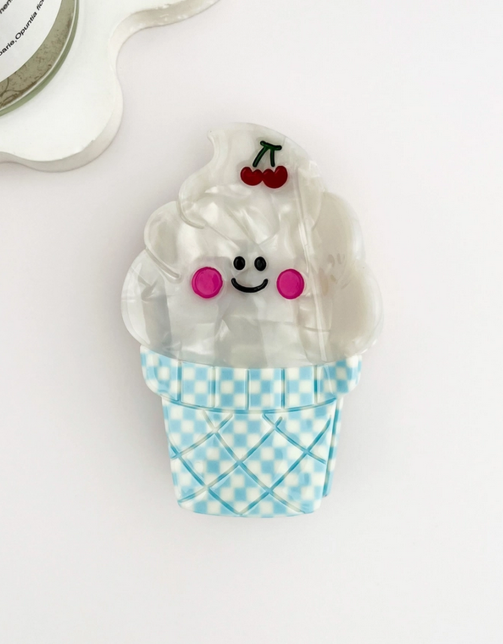 Cute Cherry Ice Cream Cone Claw Clip