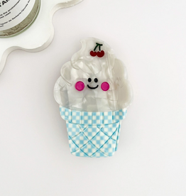 Cute Cherry Ice Cream Cone Claw Clip