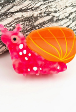 Hot Pink Snail Claw Clip
