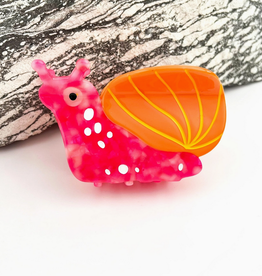Hot Pink Snail Claw Clip
