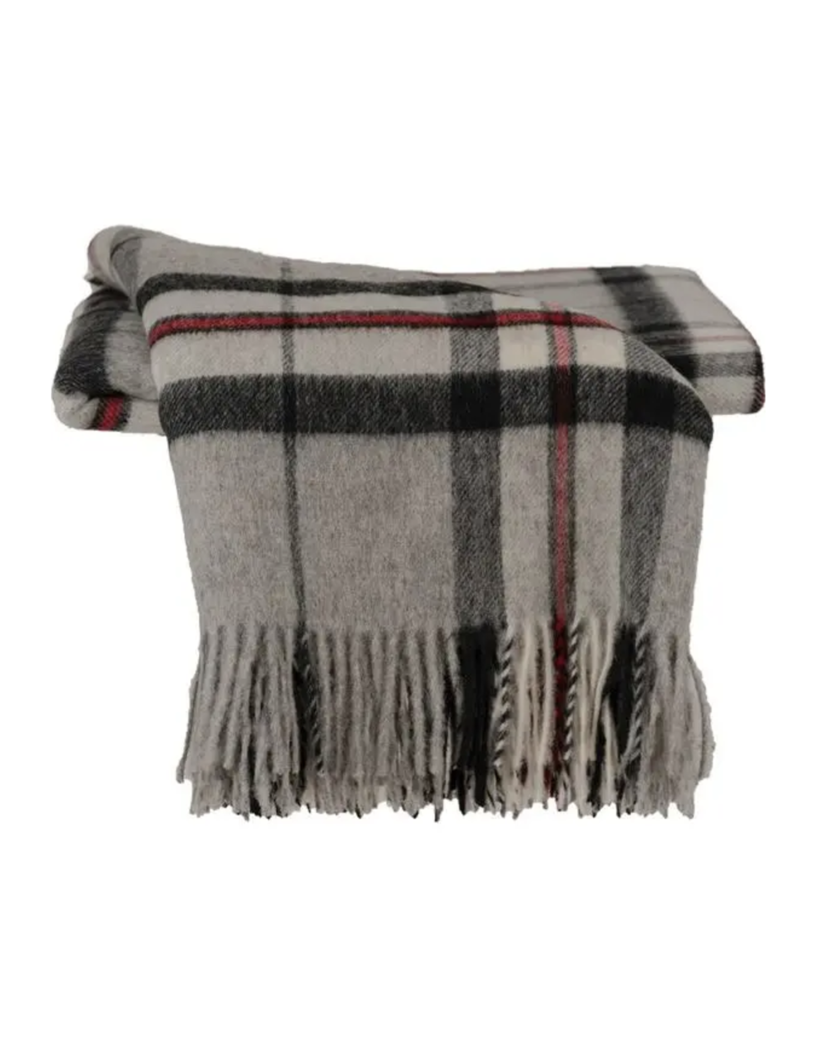 Highland Tartan Tweed Throw - Grey Thompson *