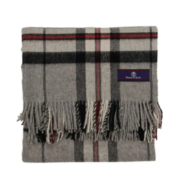 Highland Tartan Tweed Throw - Grey Thompson *