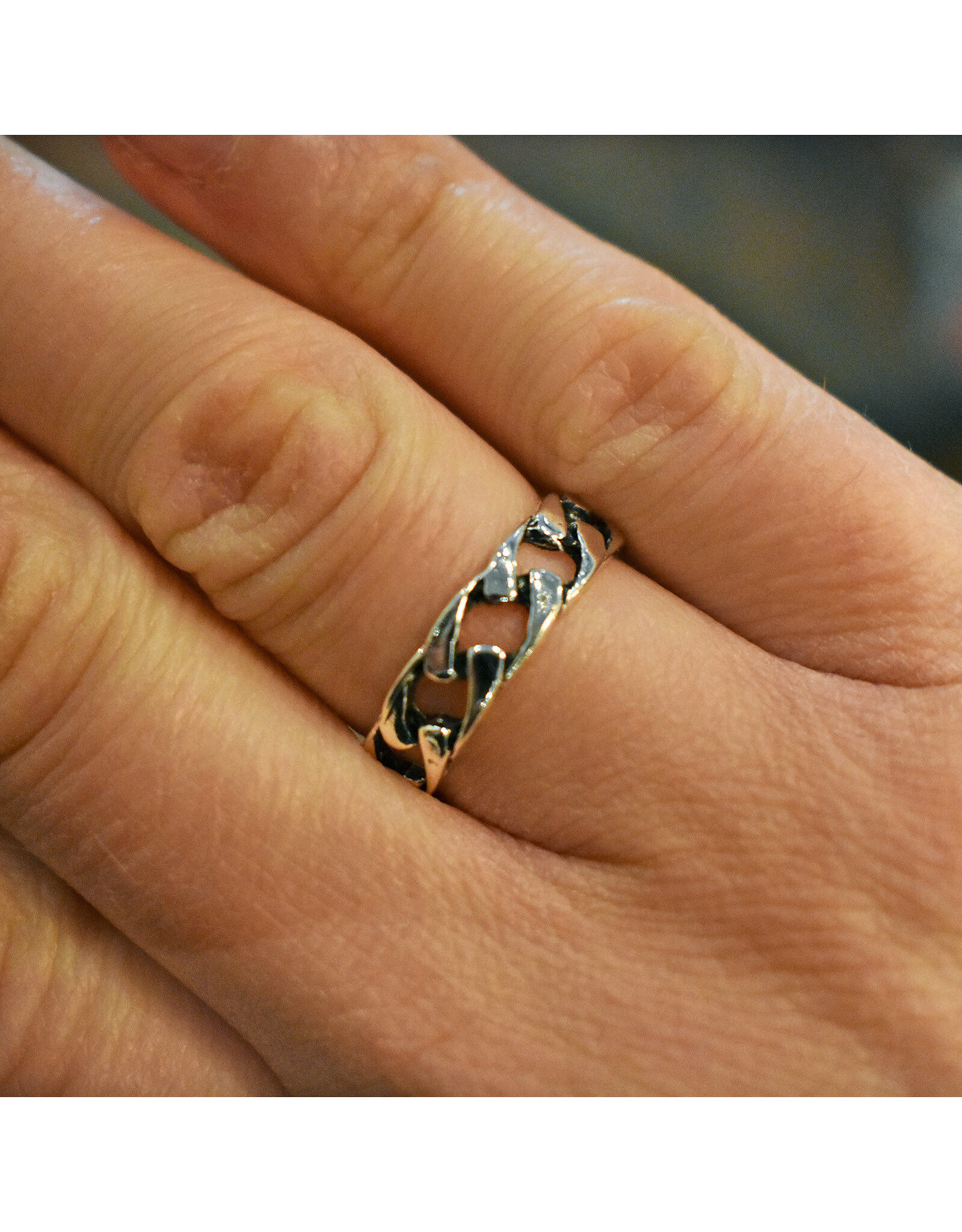 Chain Ring - Silver (Size 8)