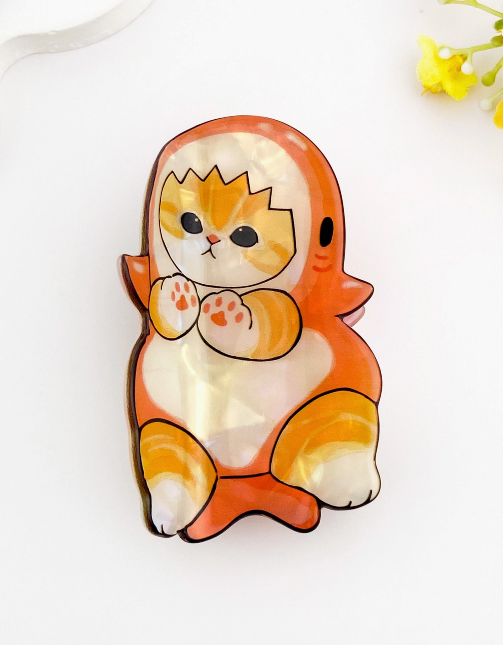 Mofusand Orange Shark Cat Claw Clip