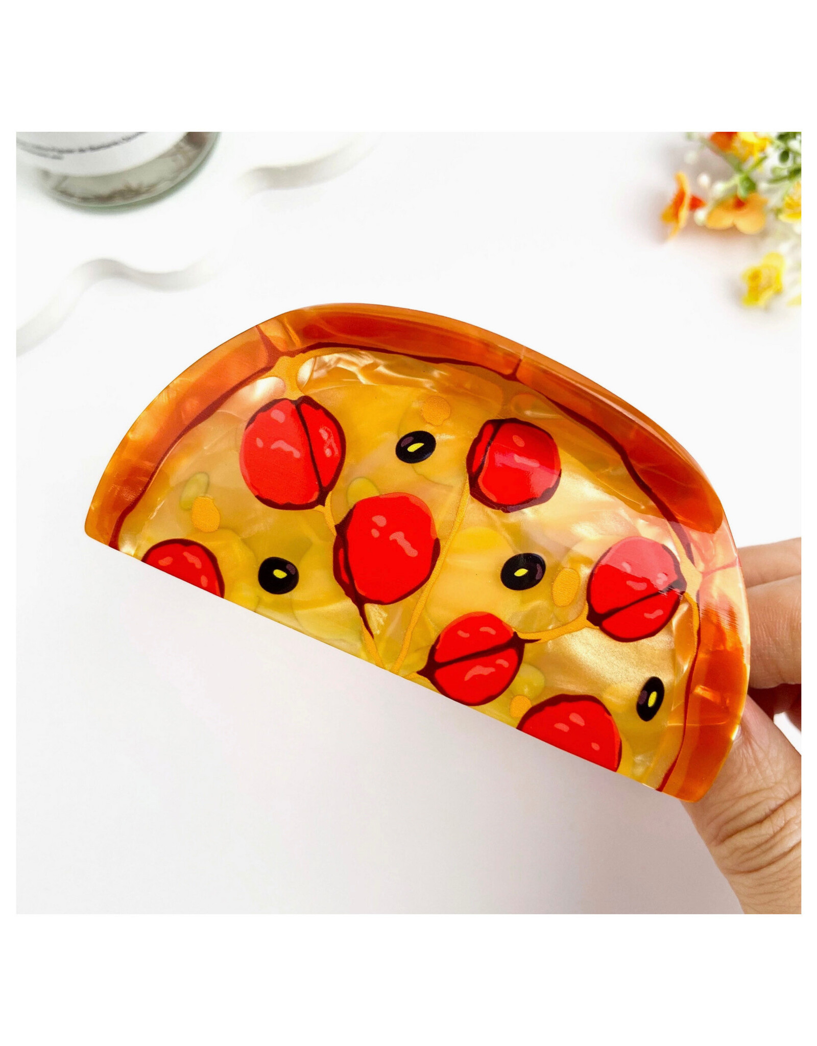 Pepperoni Pizza Claw Clip