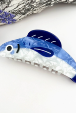 Blue Sardine Claw Clip - Large
