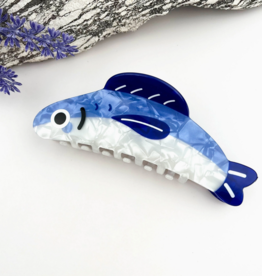Blue Sardine Claw Clip - Large